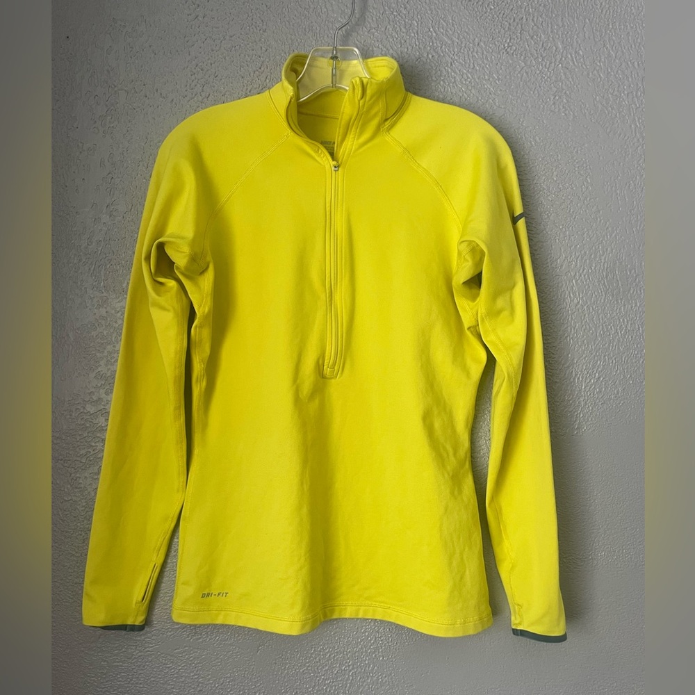 Nike Pro Bright Yellow Athletic Top